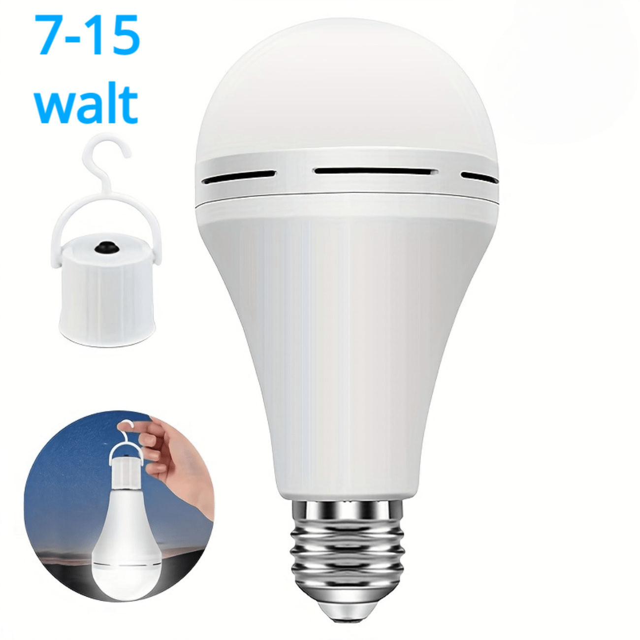 Ampoule Rechargeable Usb-C Ampoule Led E27 Super Lumineux