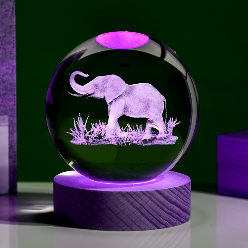 1pc Lampada Tavolo Serie Elephant 3d Luce Led Atmosfera - Temu Italy