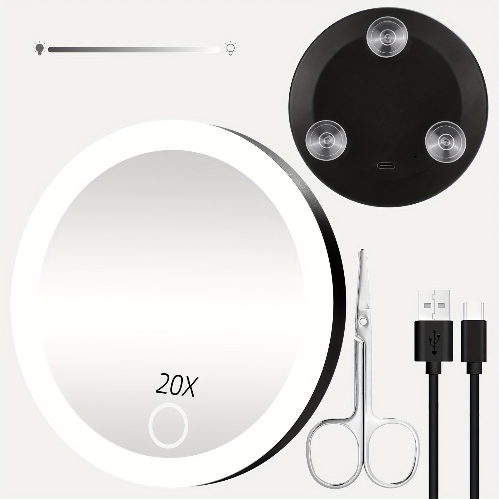 Tweezerman Mini Espejo Luz LED Aumento de 15x – Kokoro MX