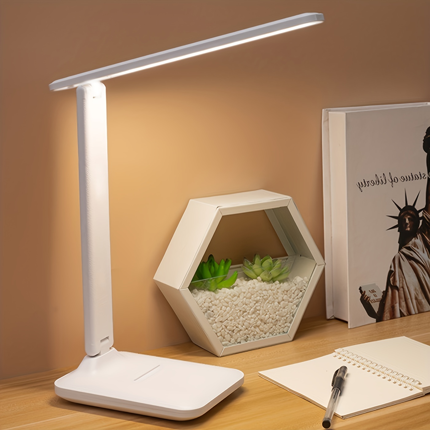 Led Desk Lamp Flexible Gooseneck Led Table Lamp, Battery Operated Compact Portable  Lamps Button Control Eye-caring Reading Lights For Reading Bedside Study  Bedroom Desk Student, Battery Not Included - Temu