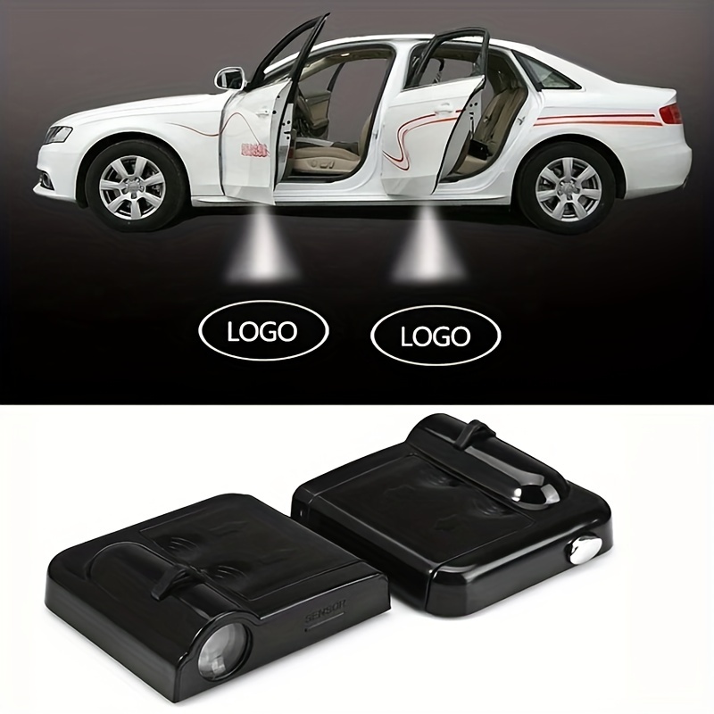 2 PCS LED Porte de voiture Bienvenue Logo Marque de voiture 3D