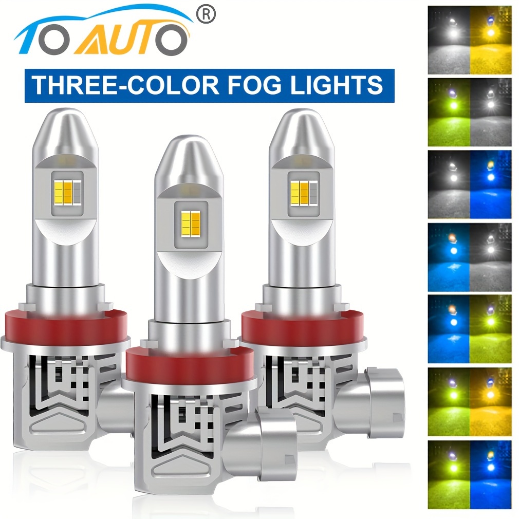 Tricolor Lens Nebelscheinwerfer Auto Lichter Led Laser 3 0 - Temu