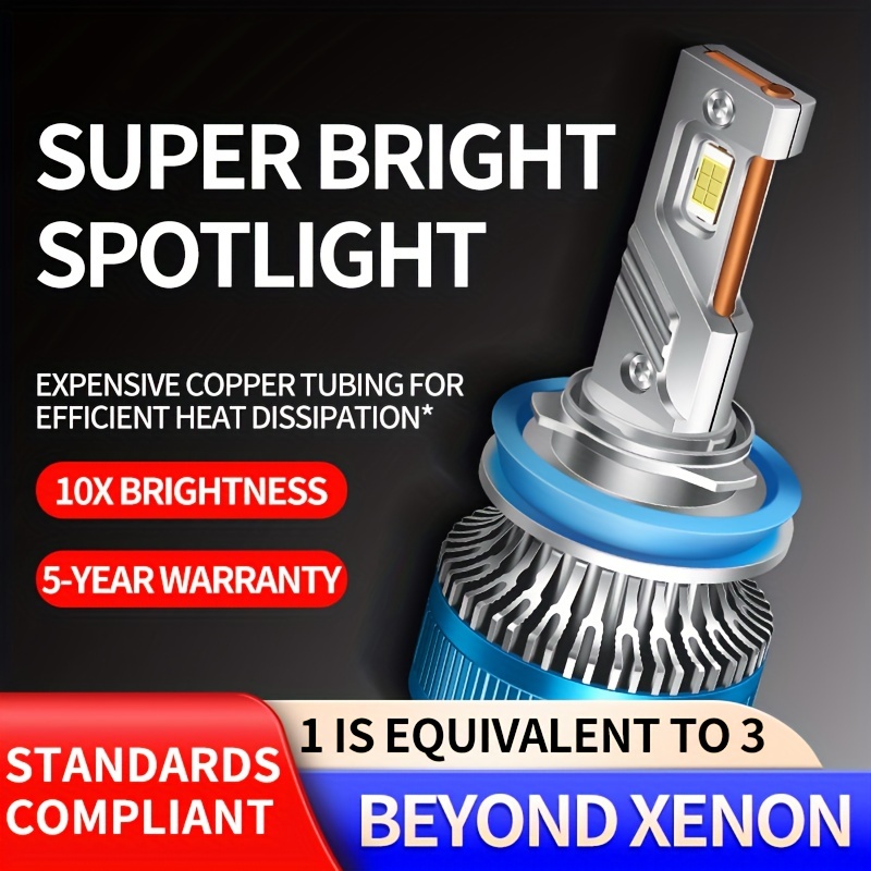 Led H7 H4 Car Headlights C6 Light Bulbs H1 H8 H9 H11 - Temu