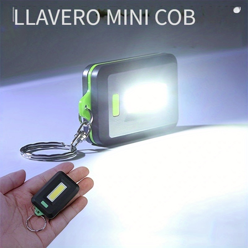 1 Linterna Llavero Pequeña Cob 500 Mah, Linternas Llavero Cob Recargables  Brillantes 800 Lúmenes, 4 Modos Luz, Luz Bolsillo Portátil, Mini Luz  Trabajo Portátil Soporte Plegable, Abridor Botellas Base Magnética Regalos  Caminar