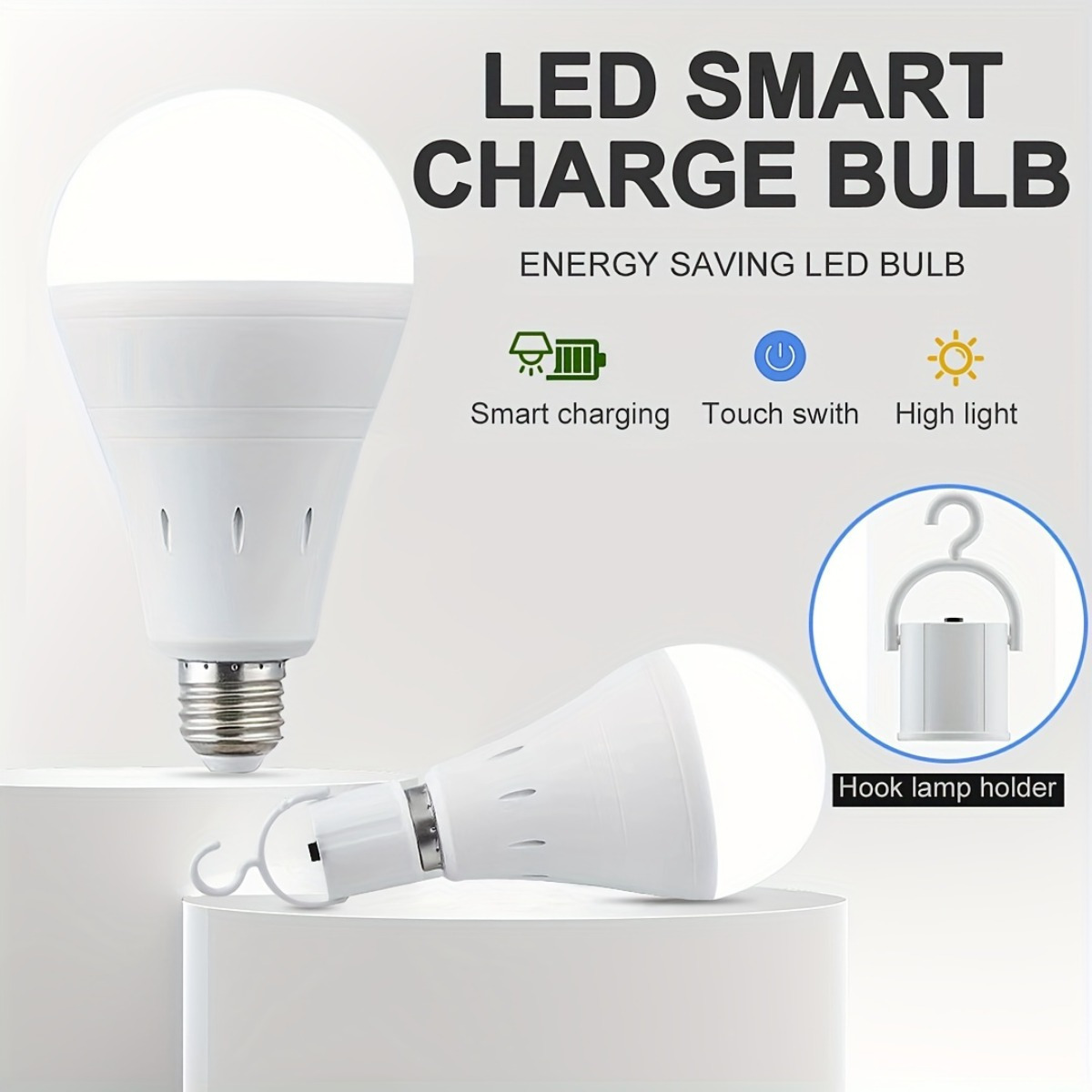 Comprar Lámparas LED, luz de emergencia, bombillas recargables por USB, luz  colgante para tienda, bombilla de emergencia portátil para jardín