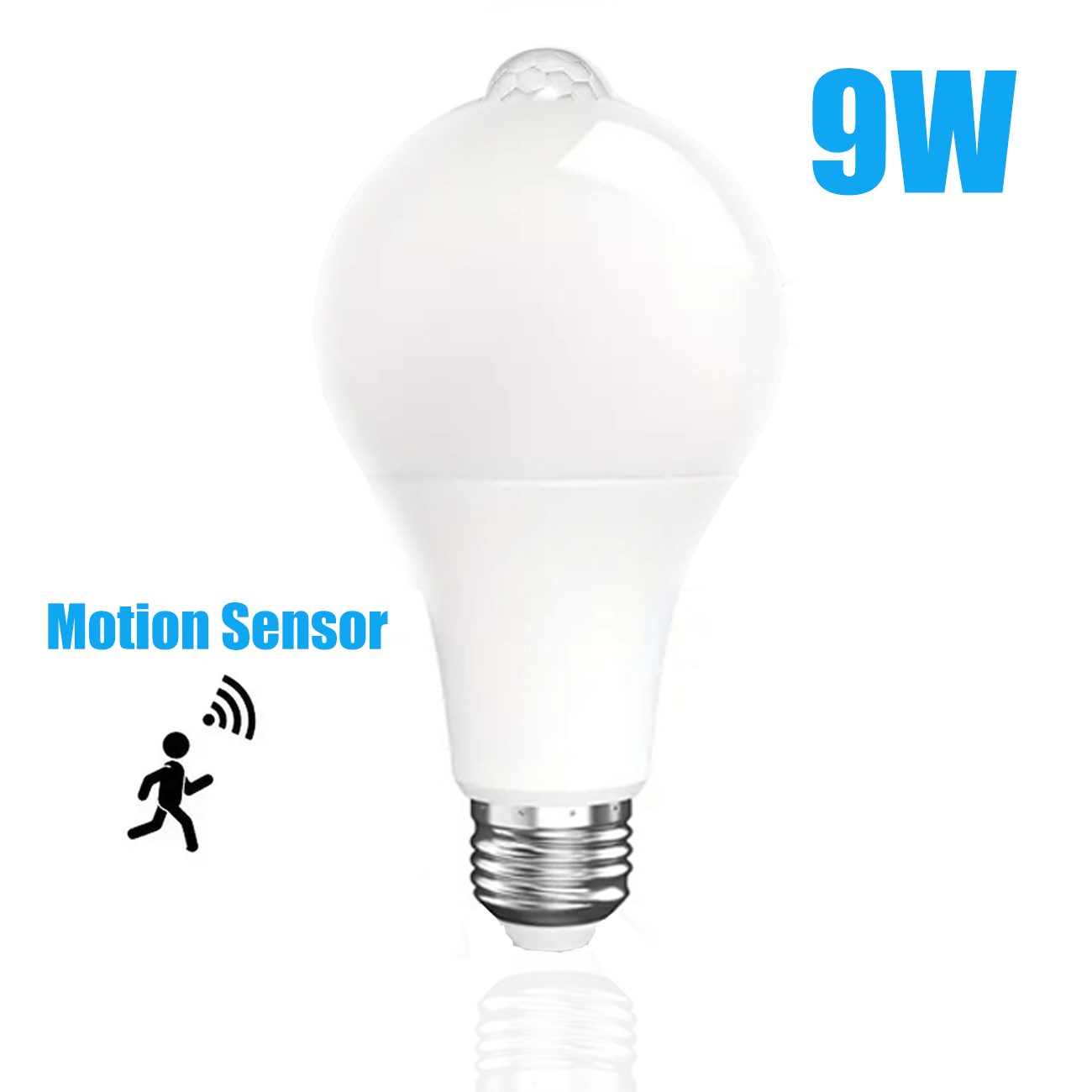 Comprar Bombilla LED con Sensor de movimiento E27 PIR, lámpara LED de  AC85V-265V, luz nocturna de encendido/apagado automático para iluminación  de estacionamiento en el hogar, 9/12/15/18/20W