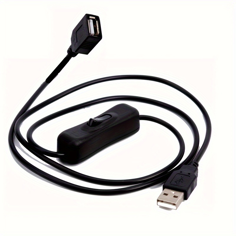 Home USB Power Supply Multifunctional USB Gadget Cable Extension With  Switch USB Cable USB LED String WHITE