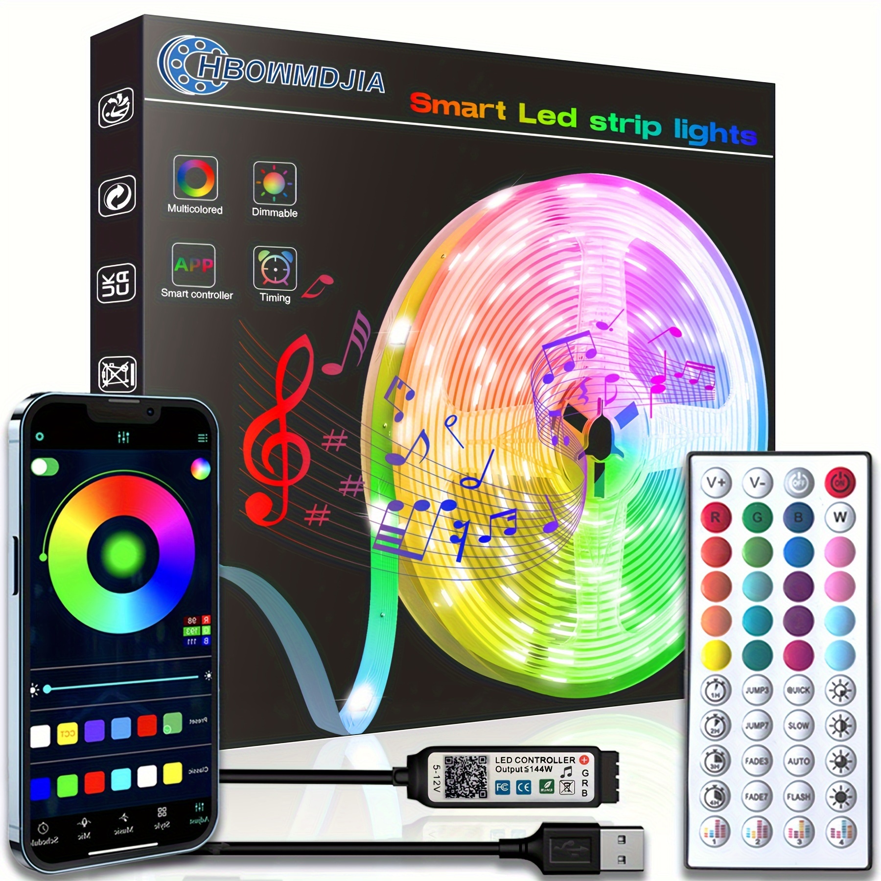 Govee RGBIC LED Striscia, Striscia LED 5 Metri Controllo Intelligente  dell'App, DIY, Sync Musica, Cambiamento di Colore con Controllo Vocale,  Funziona con Alexa, Luci LED Camera da Letto : : Illuminazione