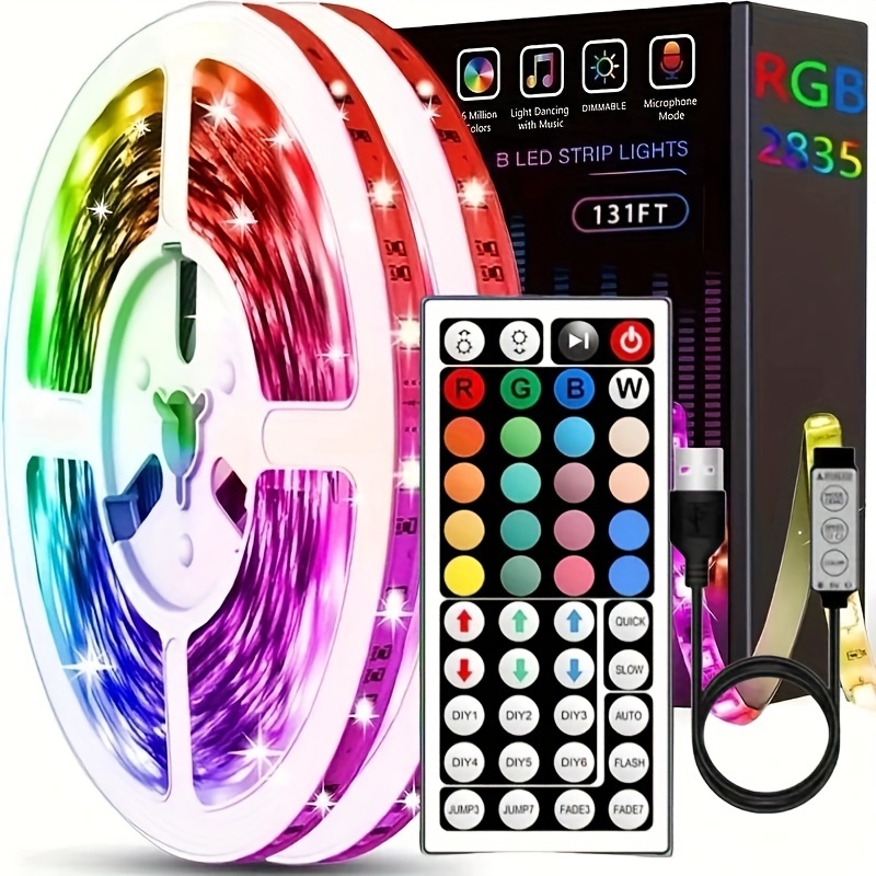  Govee 65.6ft RGBIC LED Strip Lights for Bedroom, Smart LED  Strip Lights Alexa Compatible, DIY Multiple Colors on One Line, Color  Changing LED Lights Music Sync, Easter Decor, 2 Rolls of