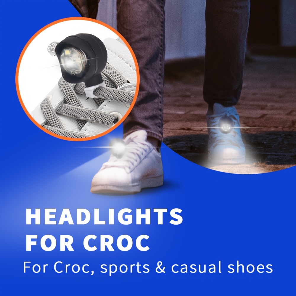 Scheinwerfer Kunststoff Croc Kleine Licht Lustige Schuh Zubehör Laufen Und  Camping USB Wiederaufladbar