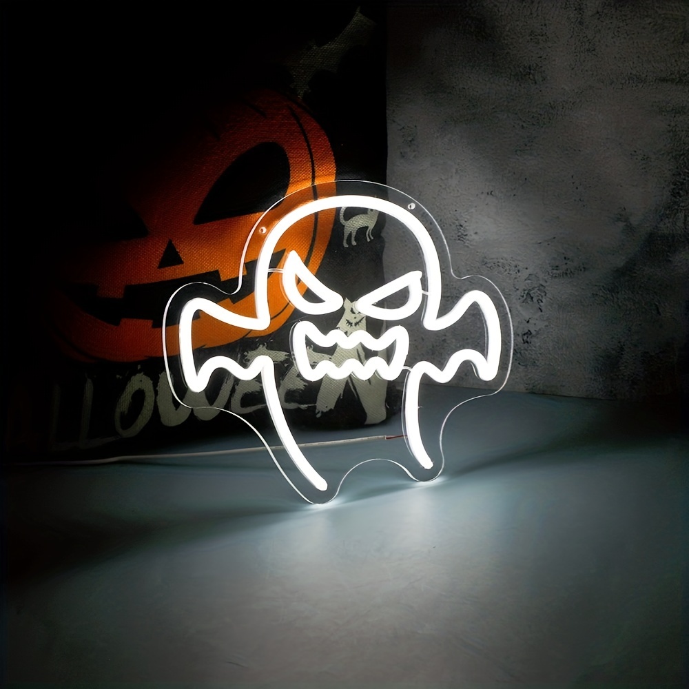 1 Pieza Luz Neón Led Halloween Luz Decorativa Colgar En - Temu