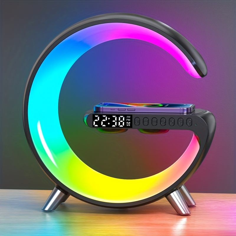  OrangeLight Reloj despertador con luz de amanecer con  simulación de amanecer y atardecer, 25 sonidos de sueño natural, 12  colores, luz nocturna, alarmas duales, función de repetición, ayuda para :  Hogar