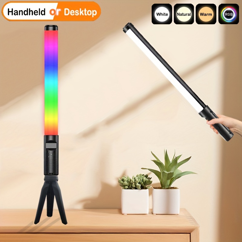 Desiontal Rgb Led Video Light Stick Magnetischer Halter - Temu Austria