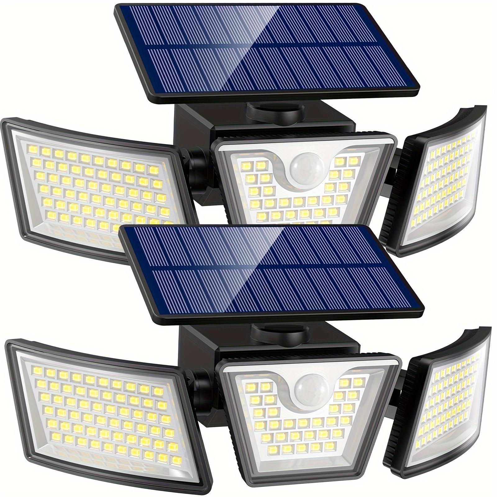 Luz Lamparas 117 LED Luces Solares Exterior Para Patio Con Sensor De  Movimiento
