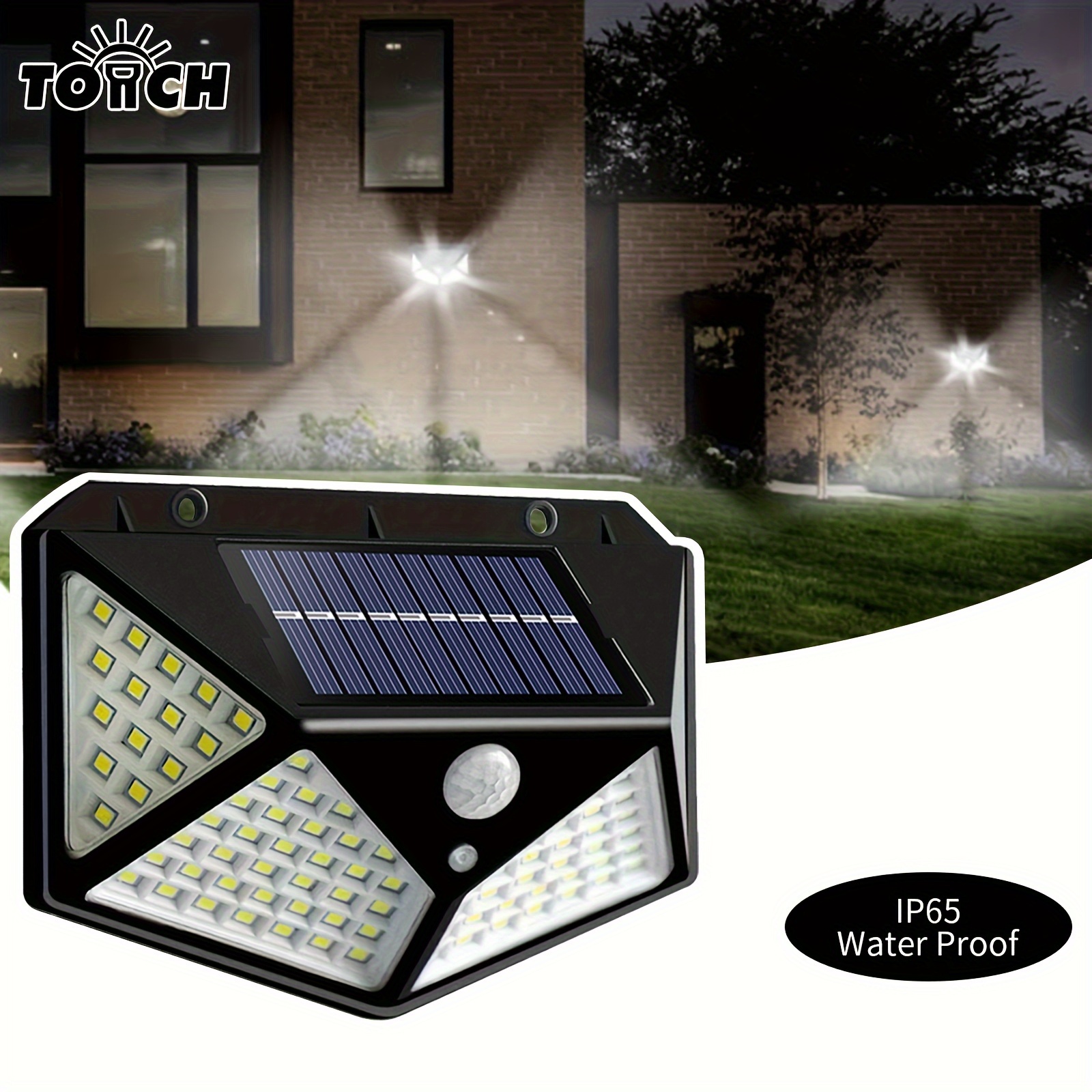 Projecteur LED Lamp solaire, Eclairage public, détecteur de mouvement