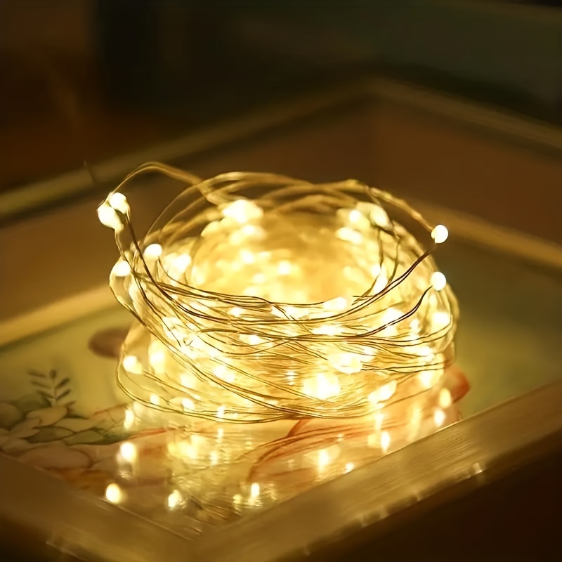 Led Small Lamp Light String Copper Wire Waterproof Mini - Temu