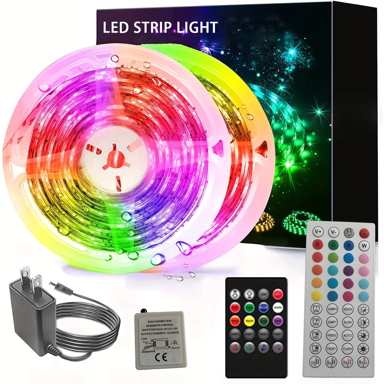 Avatar Controls Multicolor Smart LED Light Strip 16.4ft with IR Remote