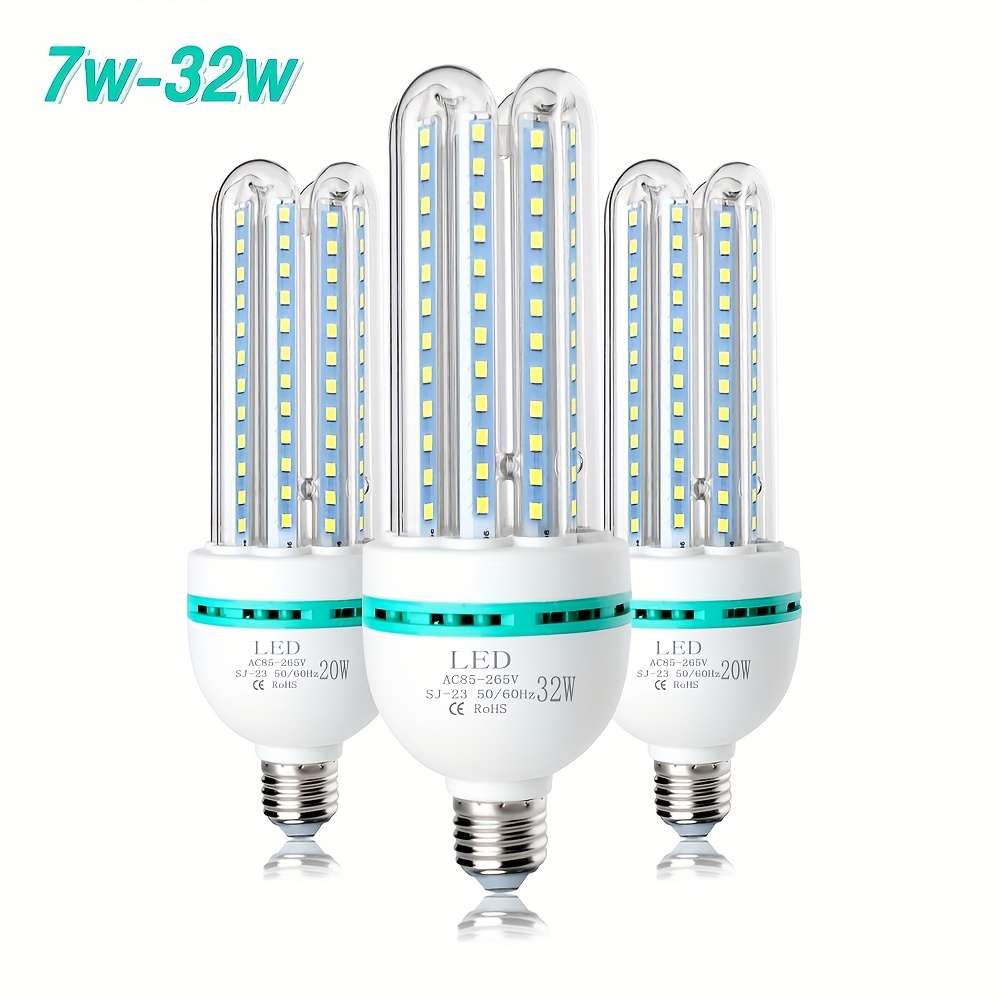  Paquete de 2 bombillas LED, luces de emergencia de carga  automática para fallos de energía en el hogar, 7 W, funciona con baterías, bombillas  LED regulables para el hogar, campamento, tienda