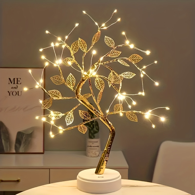 1 Lámpara Árbol Luces Decorativas 20 Luces Led Rama Sauce - Temu