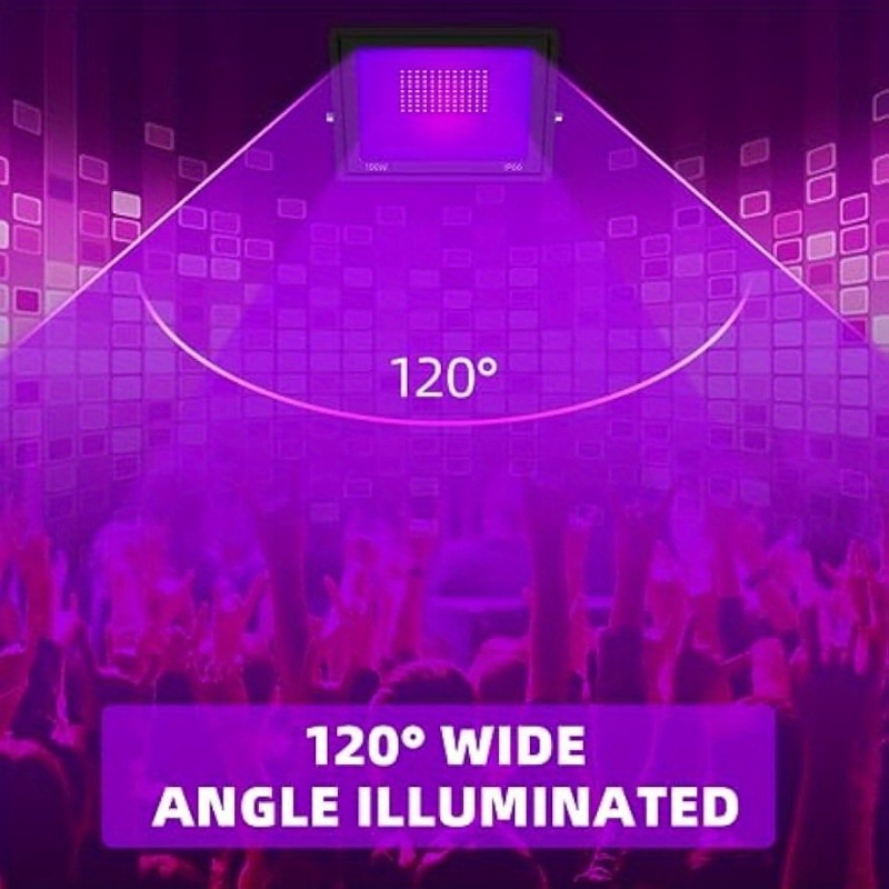 Projecteur lumière noire UV LED 100W - Haute puissance