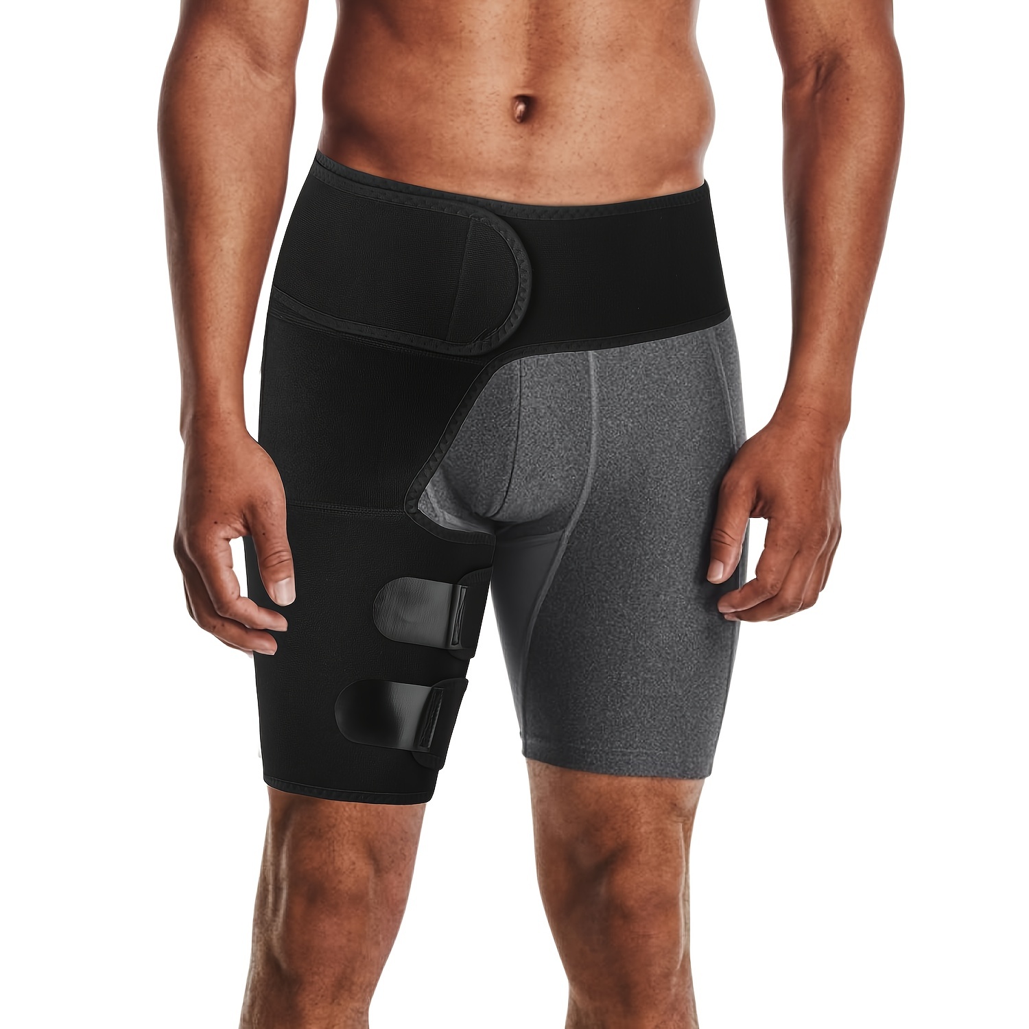 Aolikes Groin Wrap Adjustable Thigh Compression Brace Support for