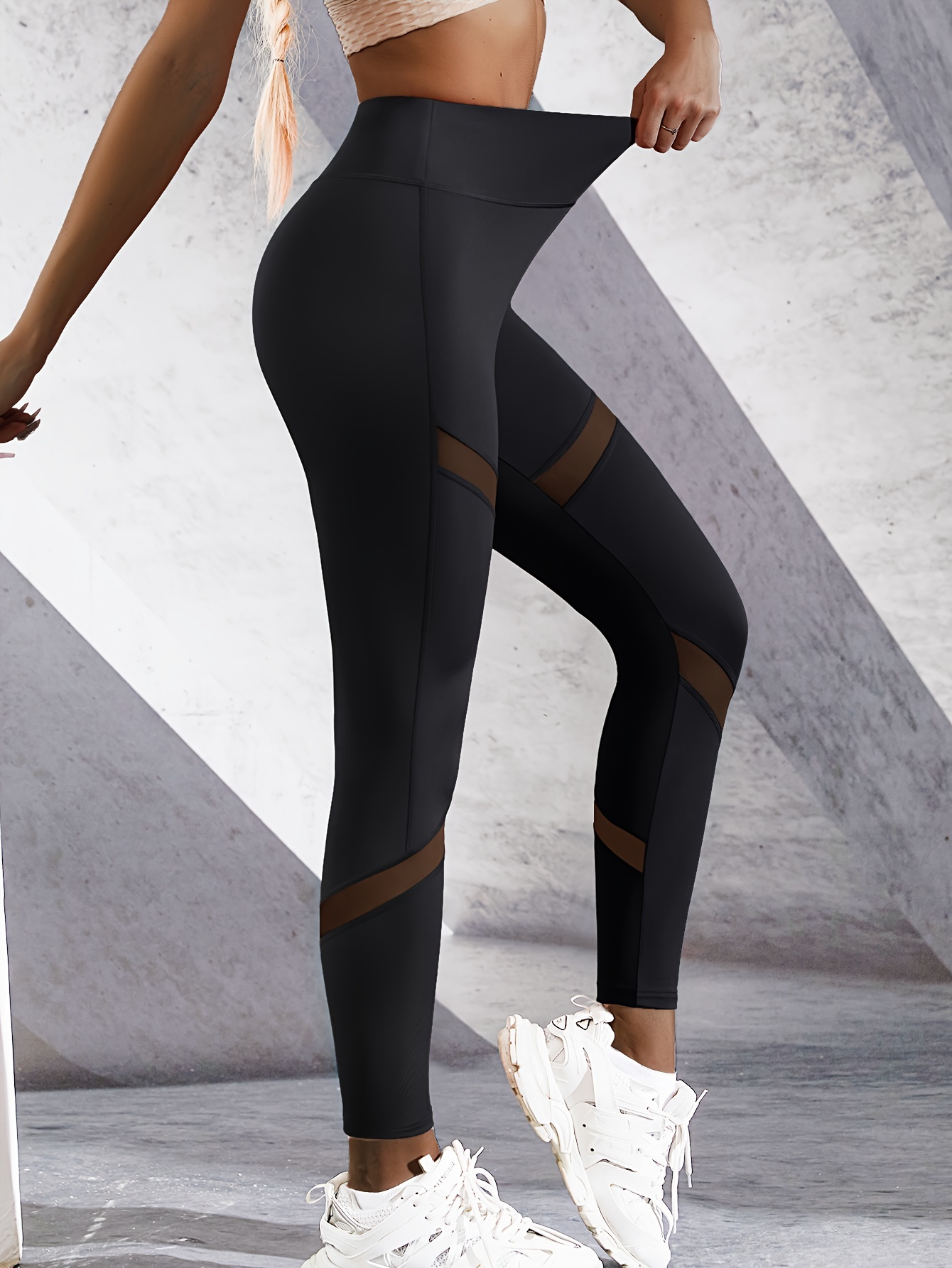 See through leggings in on sale gym