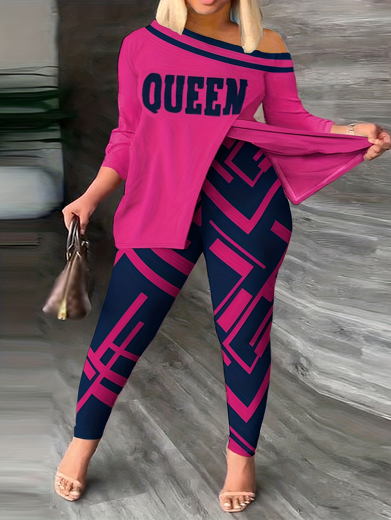 Off the shoulder 2025 jogging suits