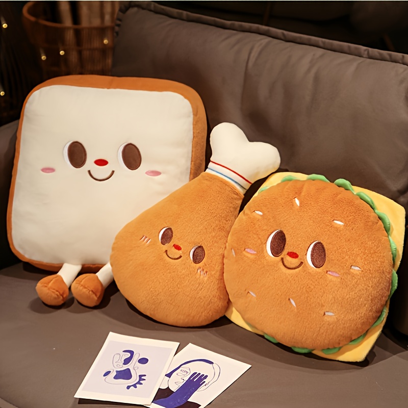 Comfortable Cartoon Toast Cushion For All Seasons Perfect - Temu