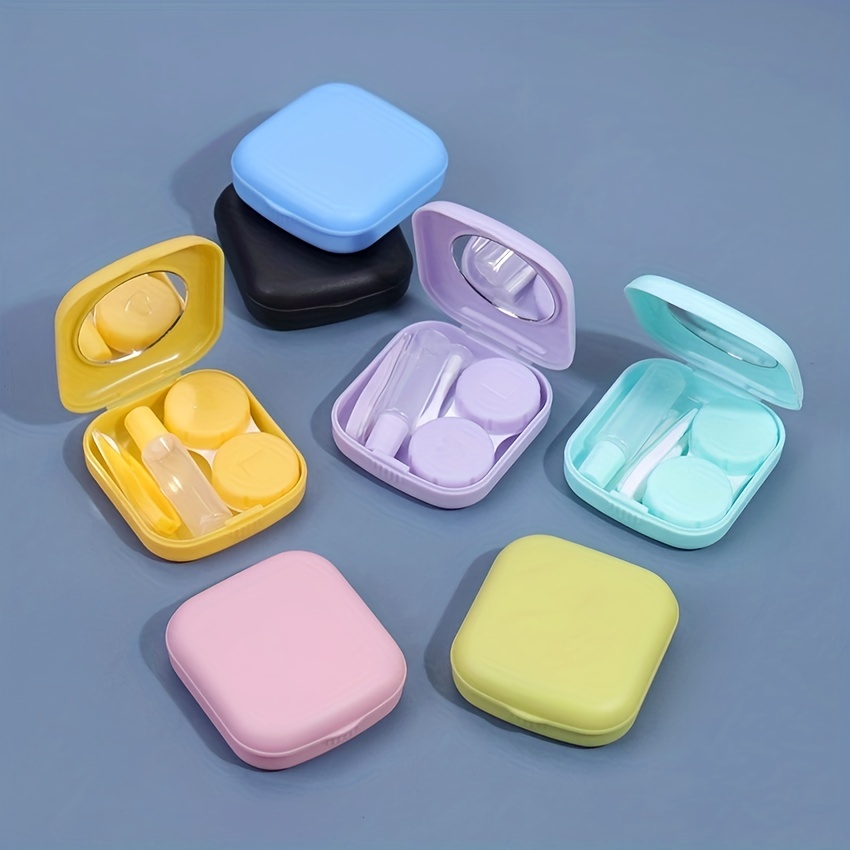 Beauty Contact Lens Storage Box Daily Disposable Contact Lens Cabinet  Multi-grid Large-capacity Eye Rack Transparent Storage Box