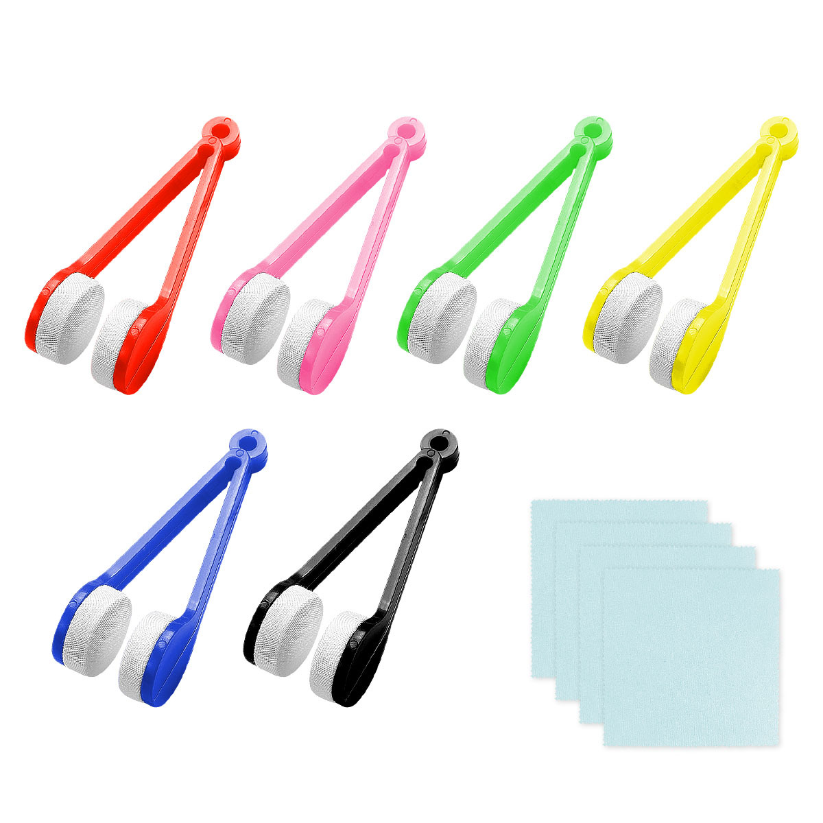 10Pack Mini Sun Glasses Eyeglass Microfiber Spectacles Cleaner Soft Brush  Cleaning Tool Mini Microfiber Glasses Eyeglasses Cleaner Cleaning Clip (5