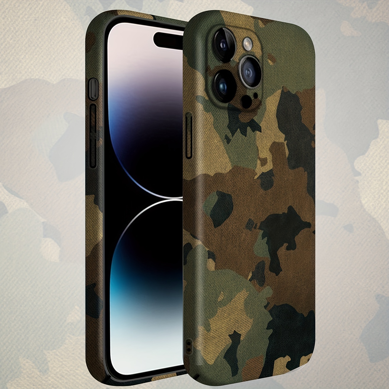 PERSONALISED NAME ARMY CAMOUFLAGE Phone Case Cover for iPhone Samsung  Military