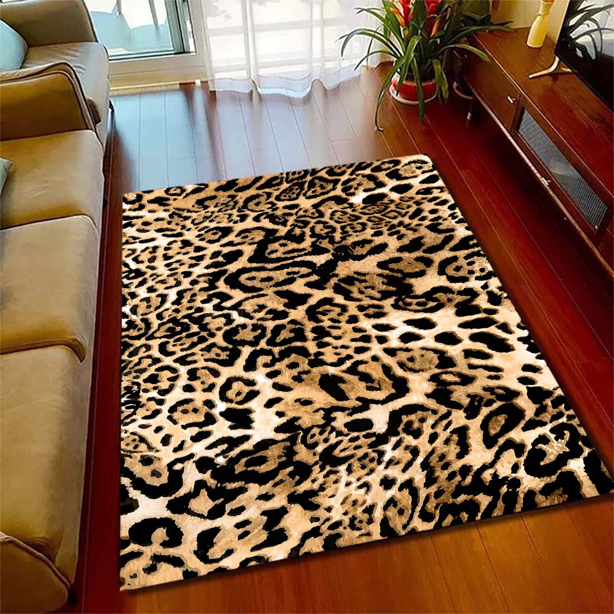 Cool Leopard Print Large Carpet Entry Door Mat Indoor And - Temu
