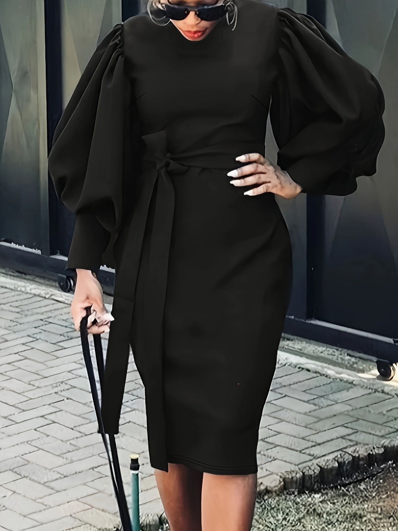 Elegant black dress outlet for funeral