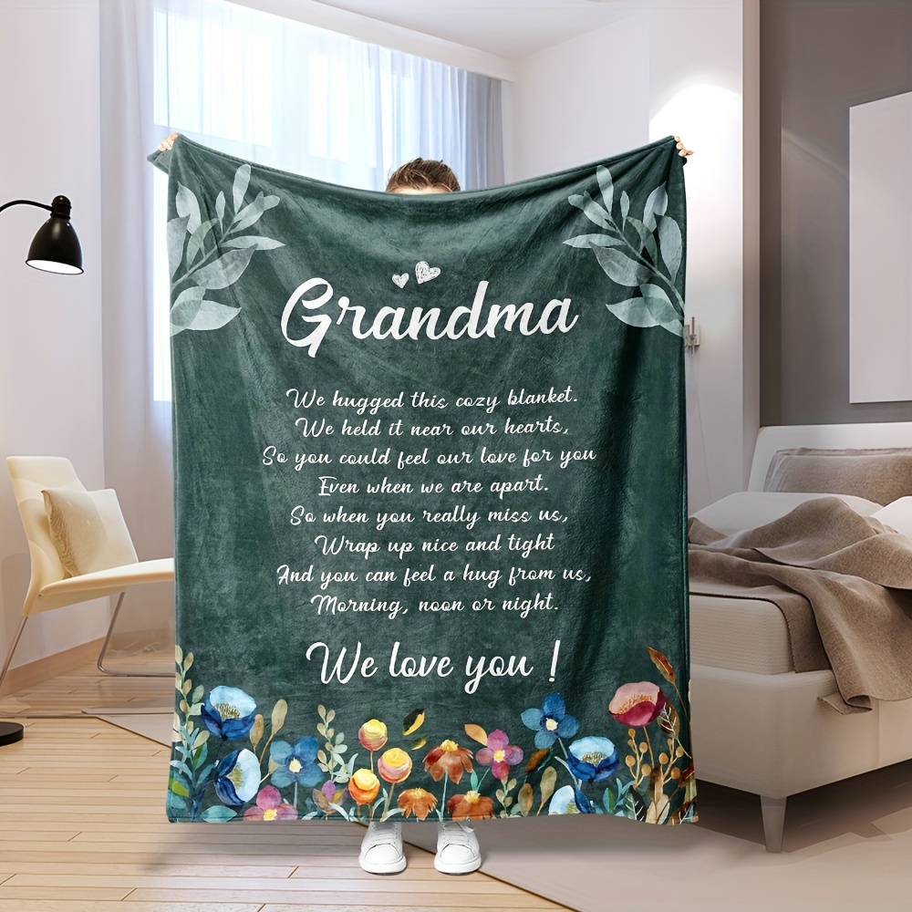 Manta personalizada con fotos, manta personalizada con imágenes de amor  familiar para mamá, papá, abuela, abuelo o abuelo, Navidad, manta y manta