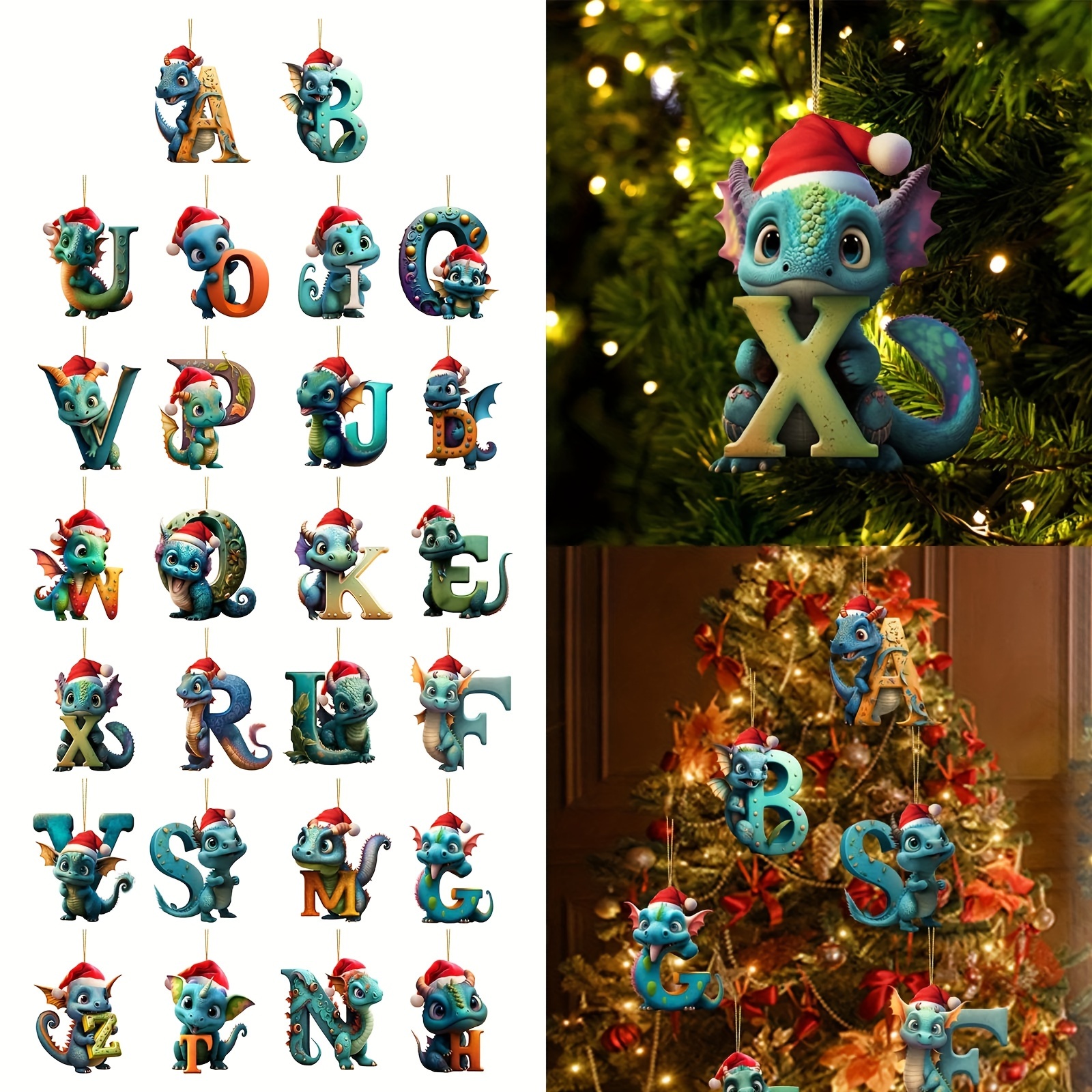 Christmas Pendant Lilo & Stitch Xmas Tree Decorations Flat Hanging  Ornaments Christmas Party Decoration Navidad New Year