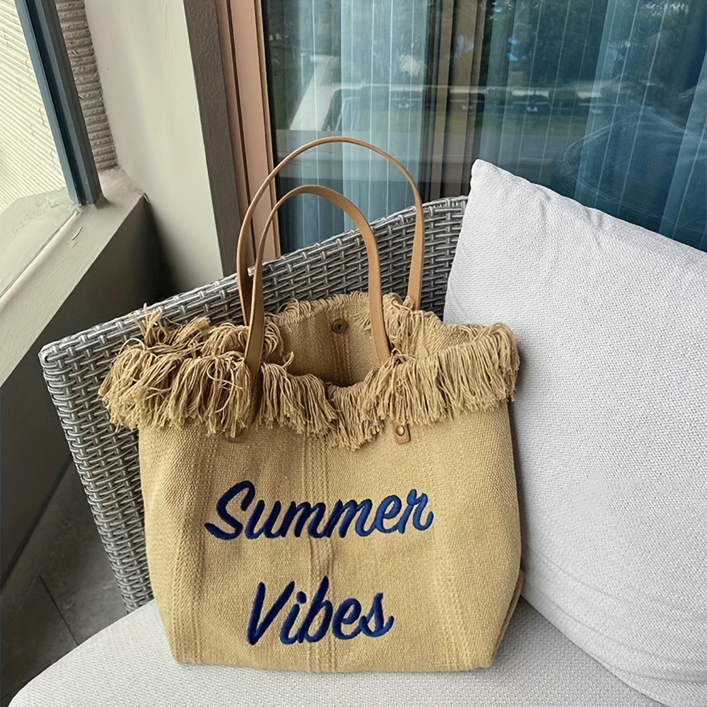 Sac on sale plage pompon