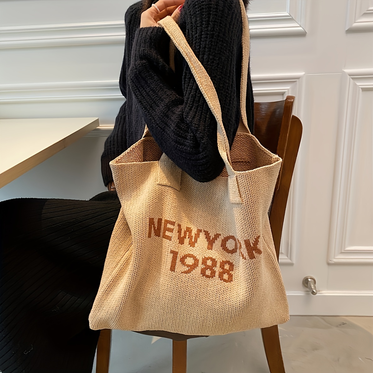 Y2K Vintage Denim Handbag Cute Korean Fashion Shoulder Underarm Harajuku  Pink Star Chain Tote Bag Designer Luxury Ladies Bags