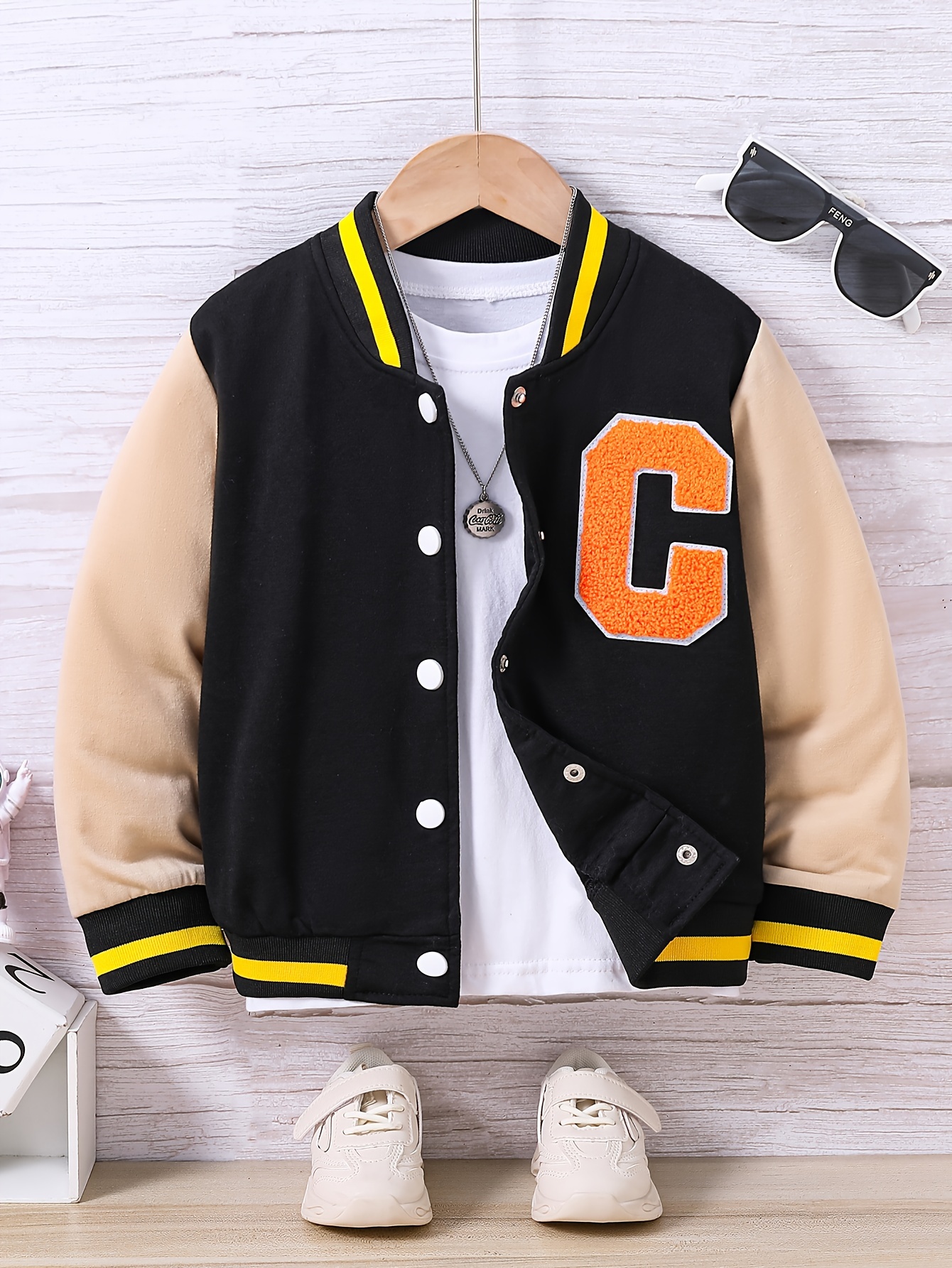 Cool Rabbit Print Varsity Jacket Mens Casual Baseball Jacket Coat Regular  Fit College Hipster Windbreaker For Spring Autumn - Men's Clothing - Temu  Finland