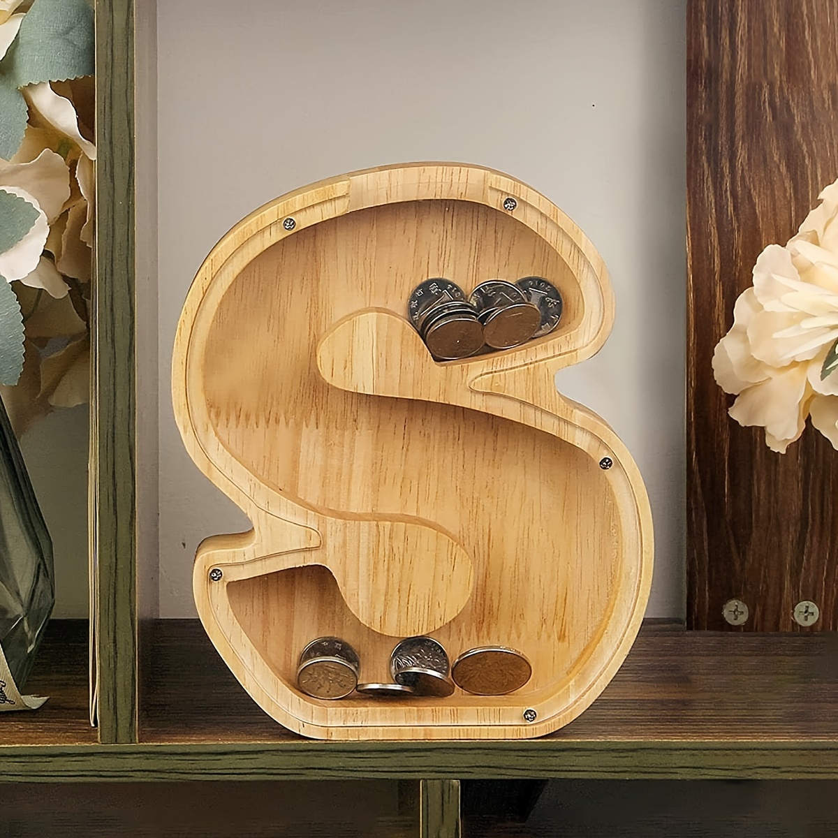 Hucha de madera Natural decorativa con mostrador, hucha hecha a mano para  niños creativos, ahorro de dinero, 10000 euros - AliExpress