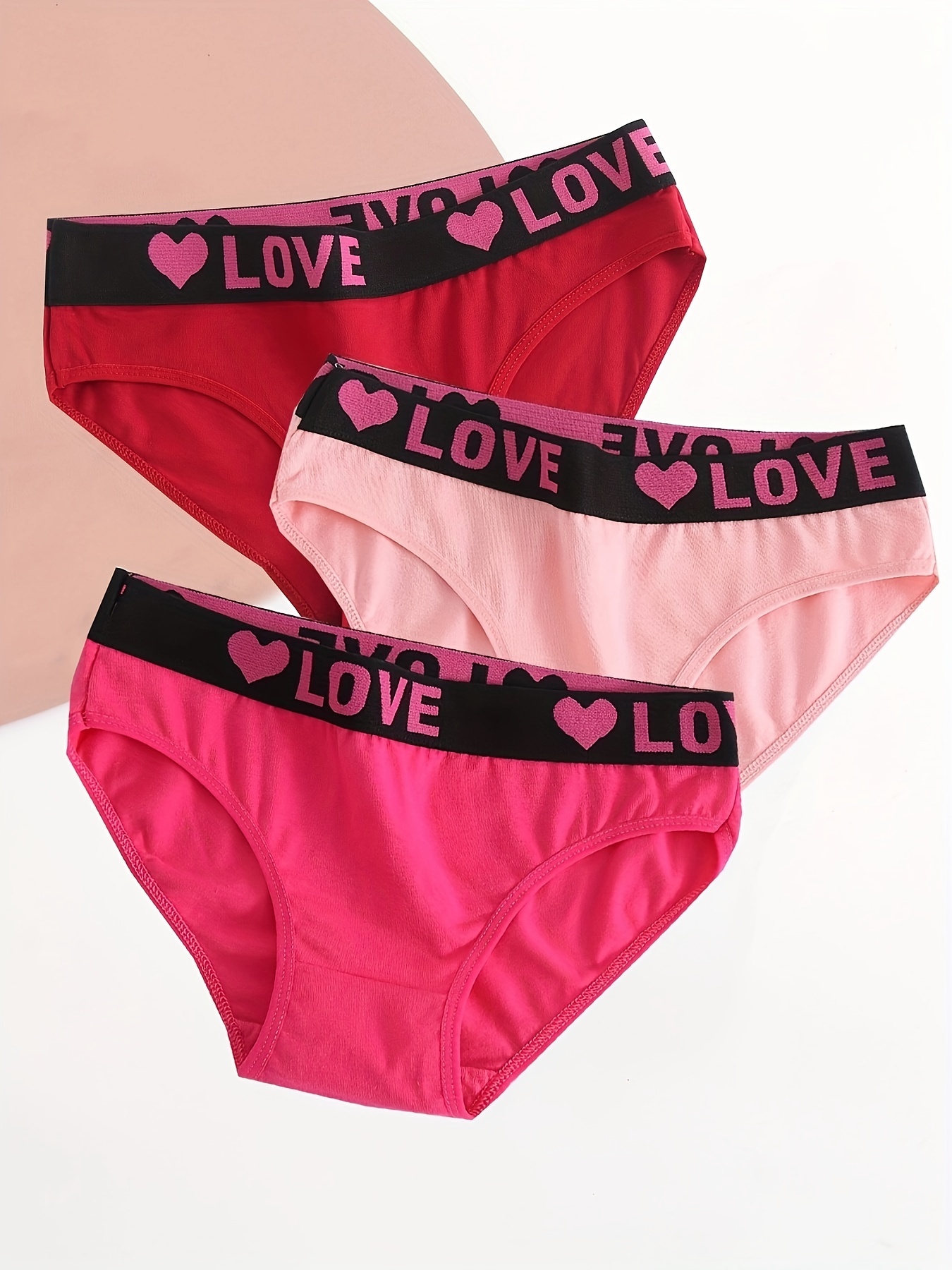 6pcs Cat Pattern Hispter Panties, Comfy Letter Tape Intimates Panties,  Women'a Lingerie & Underwear