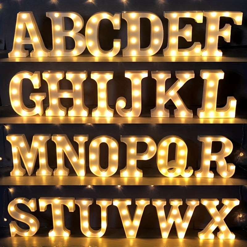 DIY Tutorial Lettere Luminose - Letter Lights Marquee - fai da te 