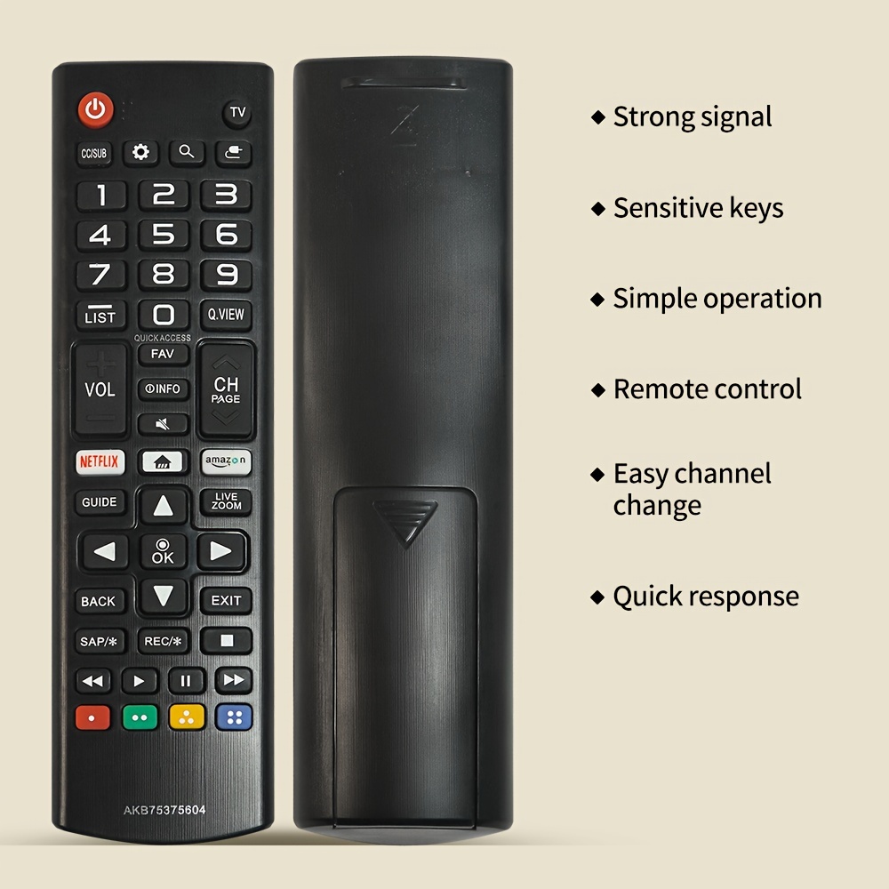 Control remoto universal para todos los televisores inteligentes TCL,  reemplazo del mando a distancia RC802V para todos los televisores TCL TV  Android 4K, no requiere configuración [sin comando de voz]