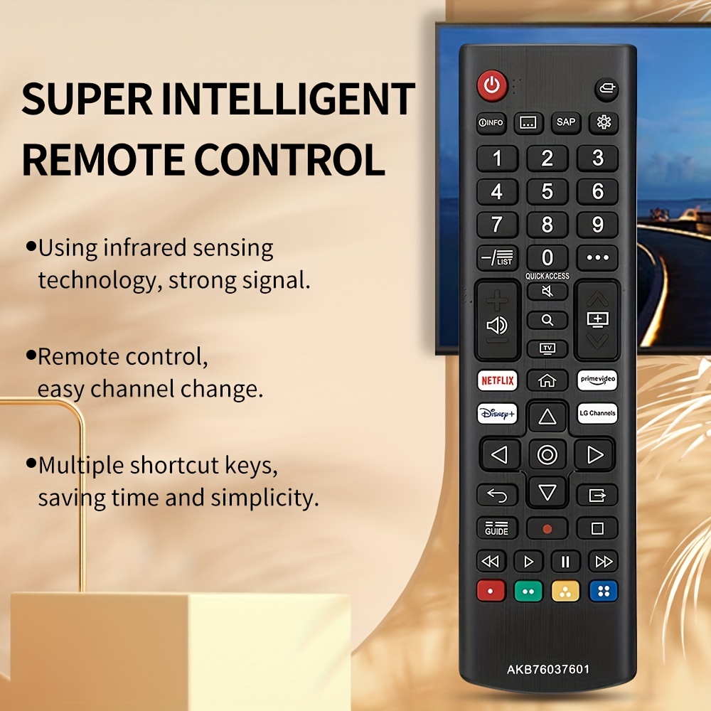  Mando a distancia universal para LG Smart TV, compatible con  todos los modelos de LG TV, para LG LCD LED, UHD QLED 4K HDR, sin función de  voz, sin función de