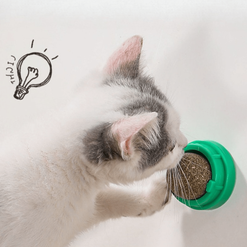 Cat Food Leaking Toy Wall-Mounted Rotating Interactive Pet Cats