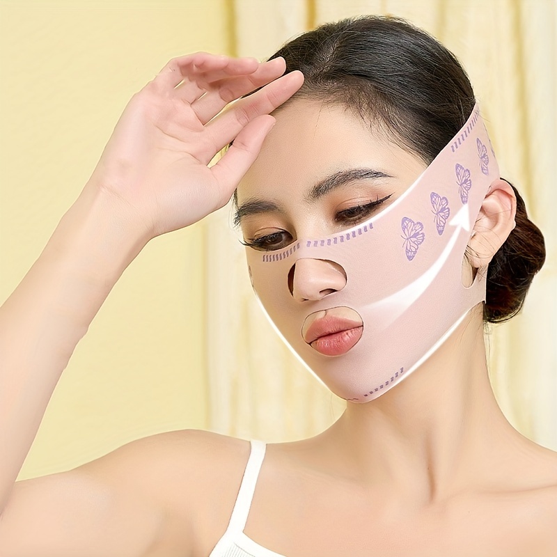 Reusable Face Lift Tape Adjustable Elastic Anti-Wrinkle Face Tapes Double  Belt Stretching Straps For Lift To Remove Eye Fishtail
