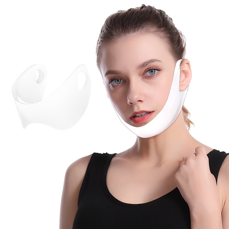 This slimming face mask is designed to reduce your chin and jowls