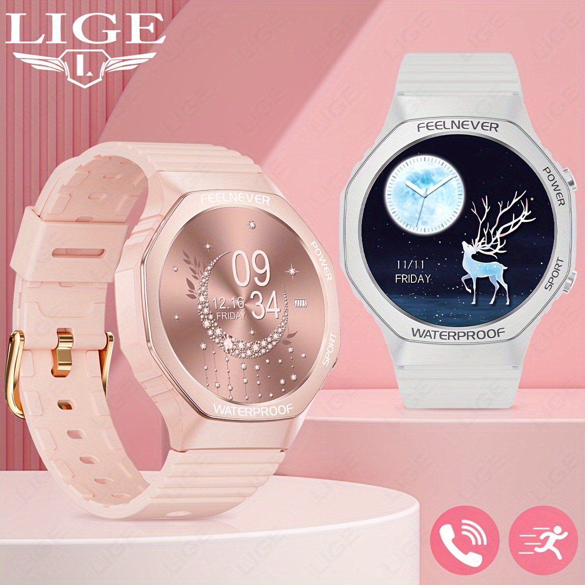 LIGE-reloj inteligente GT3 Pro para hombre, accesorio de pulsera