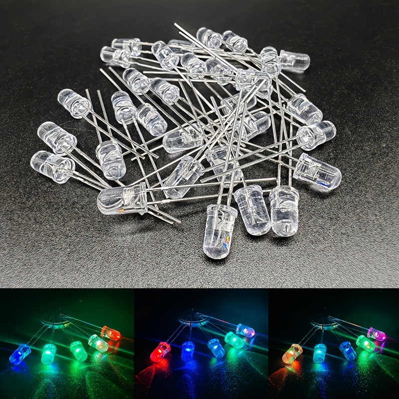 50pcs/set 5mm Super Bright Led F5 Kit Diodi Led Ultra - Temu Italy