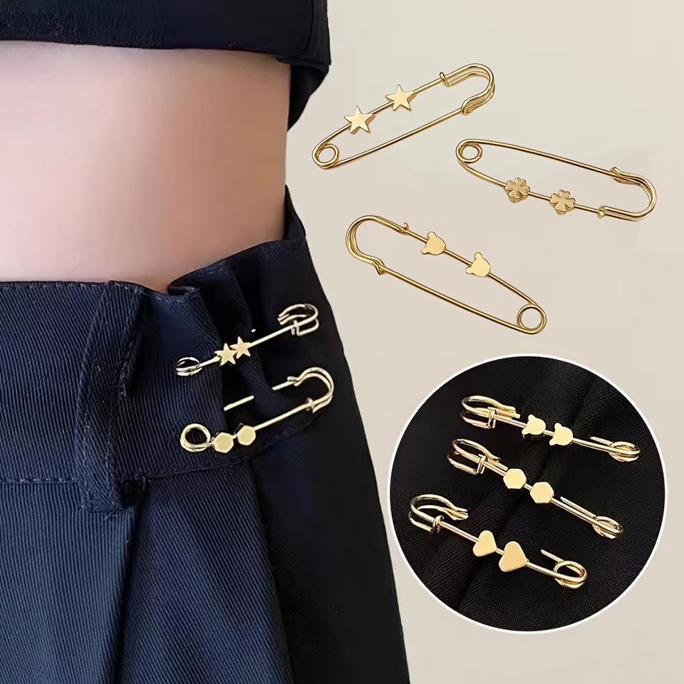 8pcs Clothing Pins For Waist Adjustment & Anti-Slipping, Fixing &  Decorating Clothes, Skirts & Pants