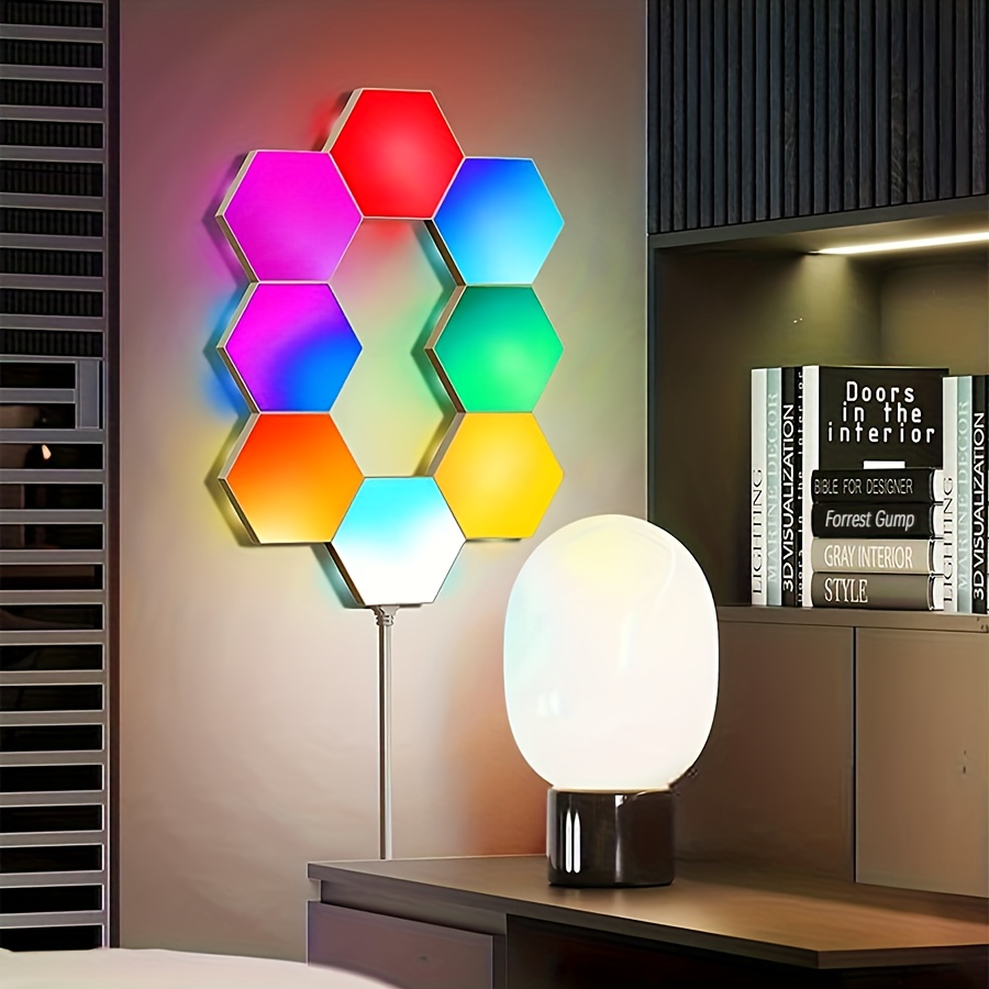 Luci Led esagonali RGB (12 pz esagonali) - Arredamento e